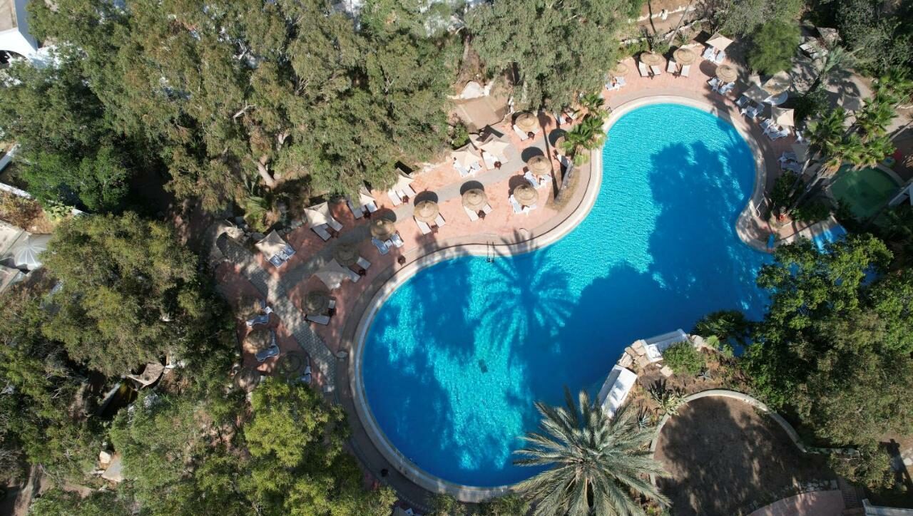 Hôtel Tunisia Lodge à Yasmine Hammamet en Tunisie avec piscine et jardin